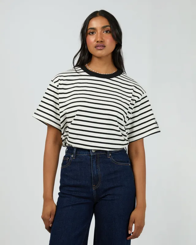 Eve Basic Stripe Tee Stripe sold by edge clothing