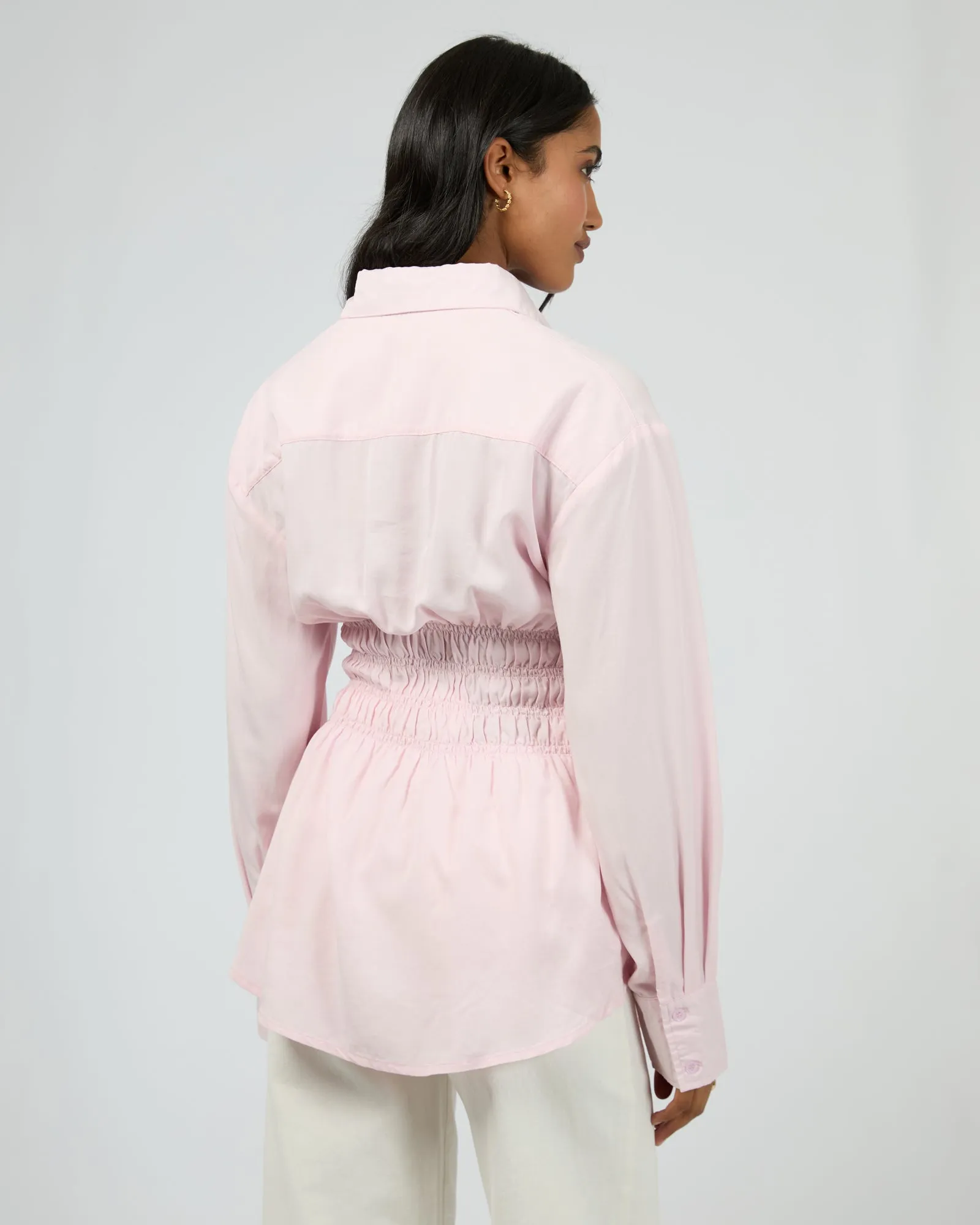 Naomi Rouched Shirt Pale Pink sold by edge clothing product image thumbnail 3