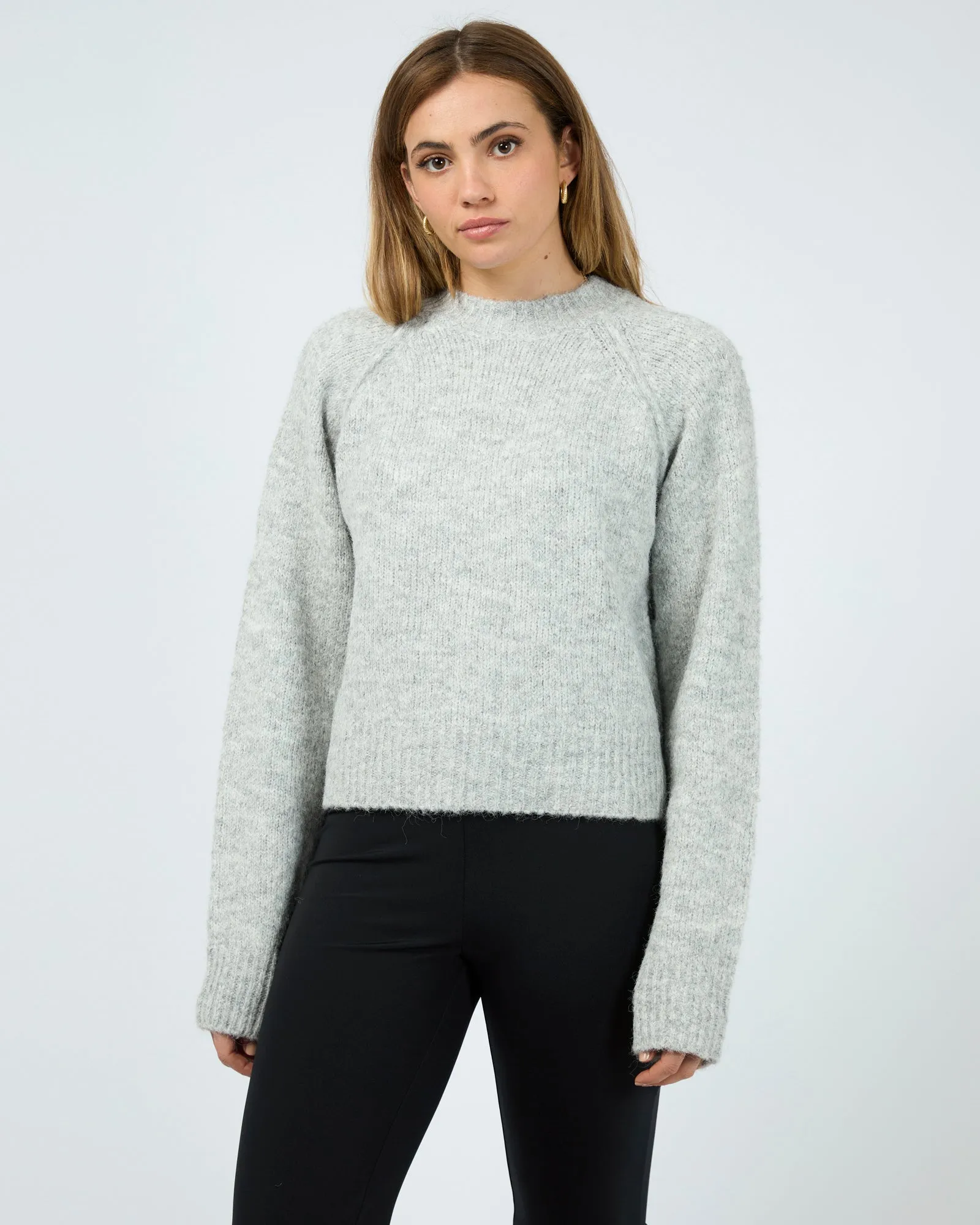 Billie Knit Sweater Grey sold by edge clothing