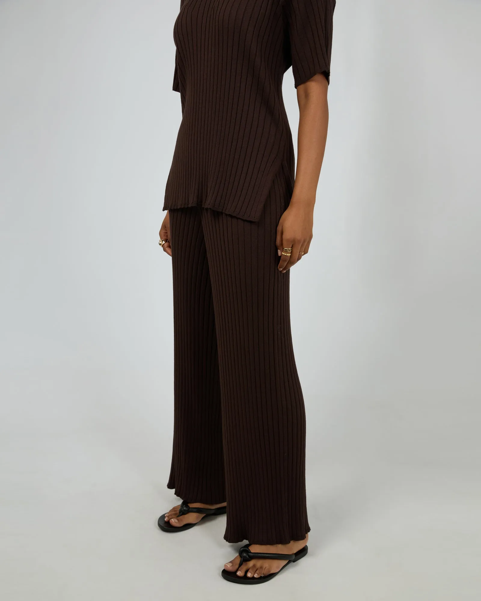 Bianca Knit Pant Brown sold by edge clothing product image thumbnail 4