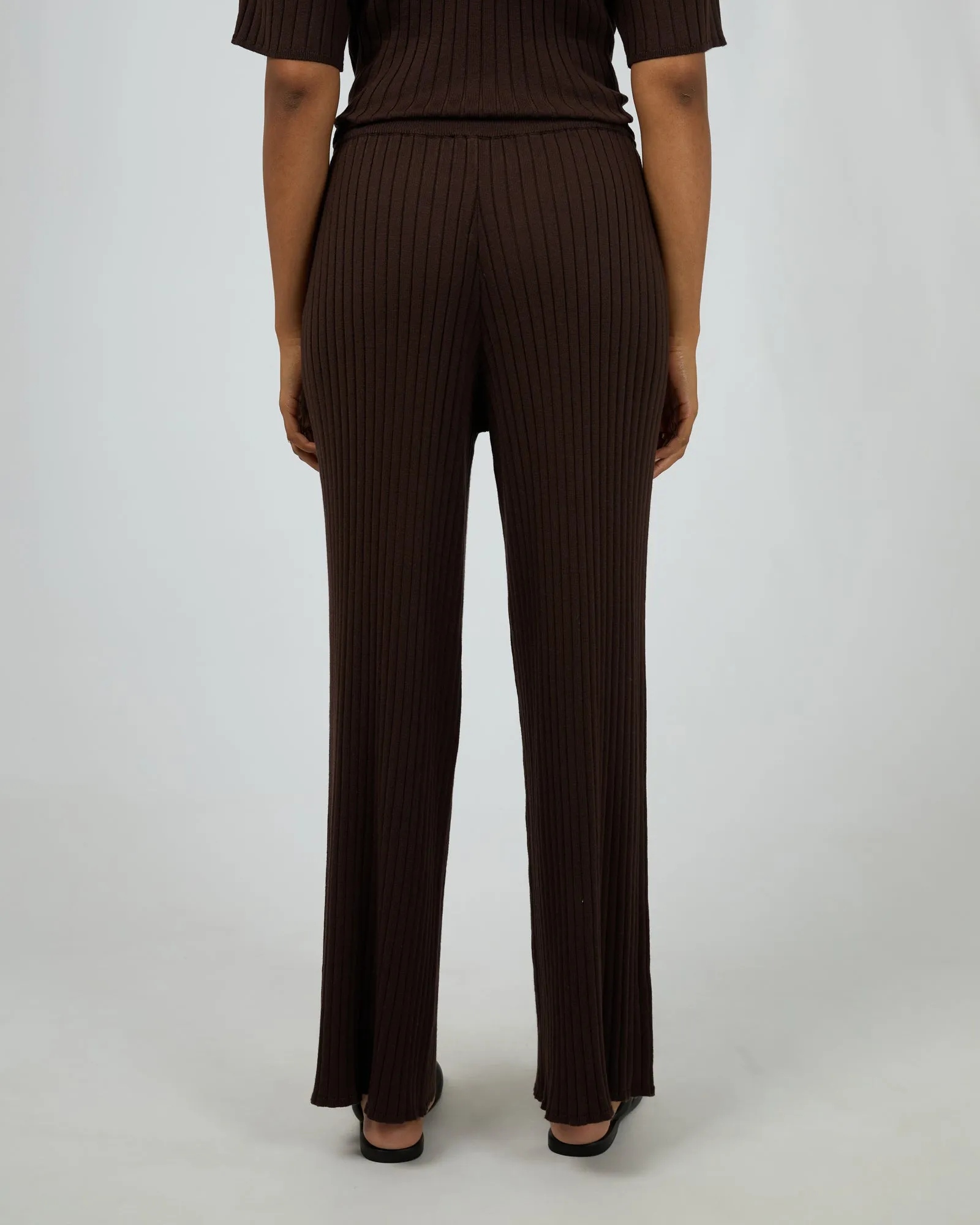 Bianca Knit Pant Brown sold by edge clothing product image thumbnail 3