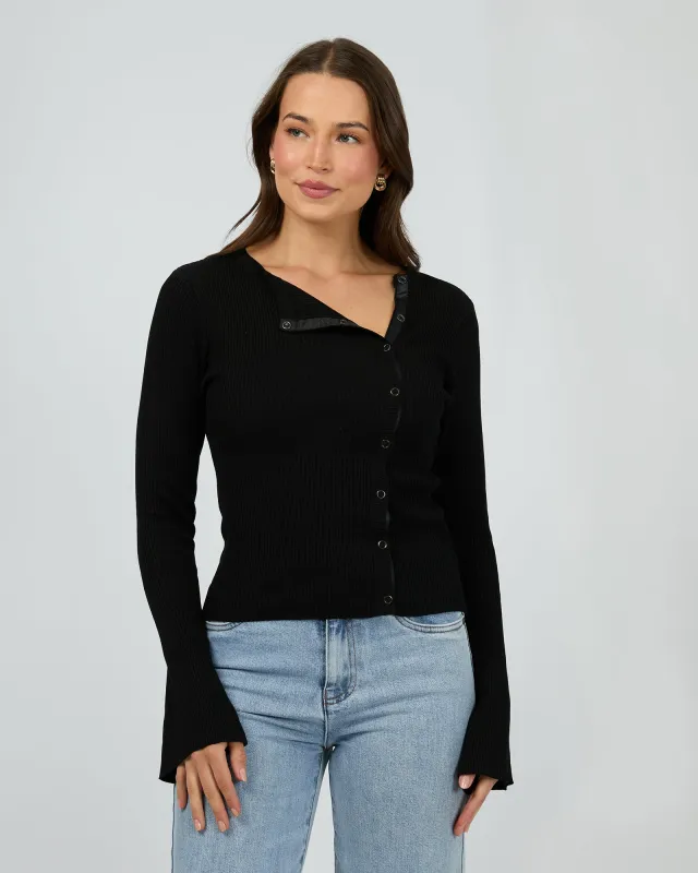 Marleigh Knit Long Sleeve Black sold by edge clothing