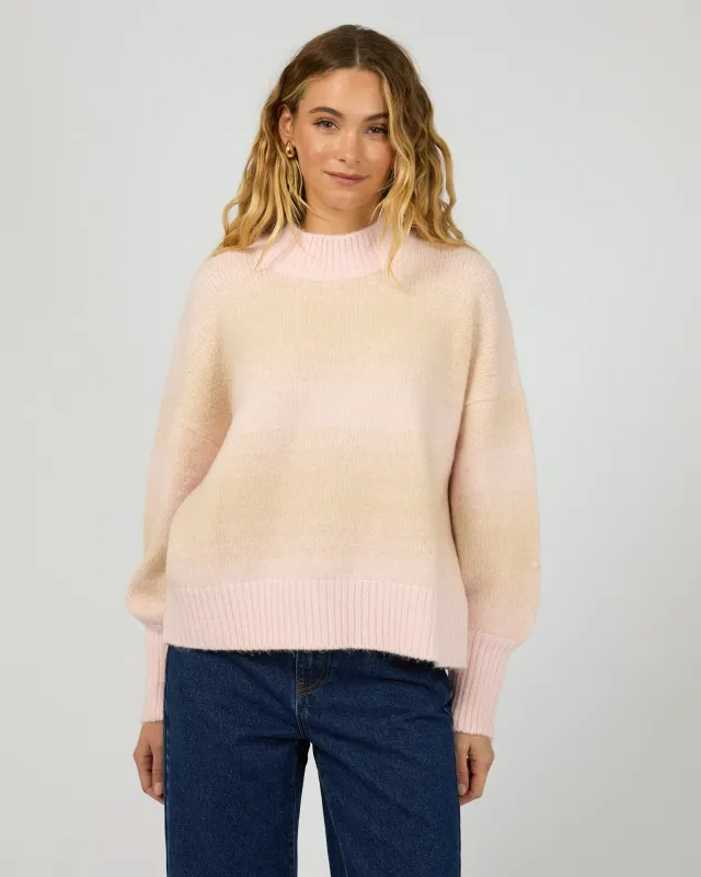 Brandi Knit Jumper Pale Pink sold by edge clothing