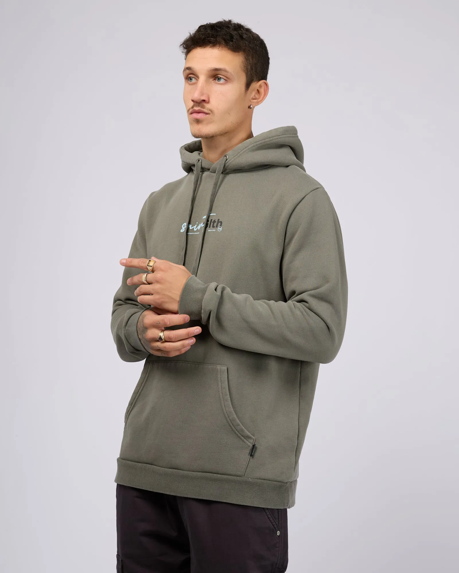 Sign Off Hoodie Agave Green sold by edge clothing product image thumbnail 4