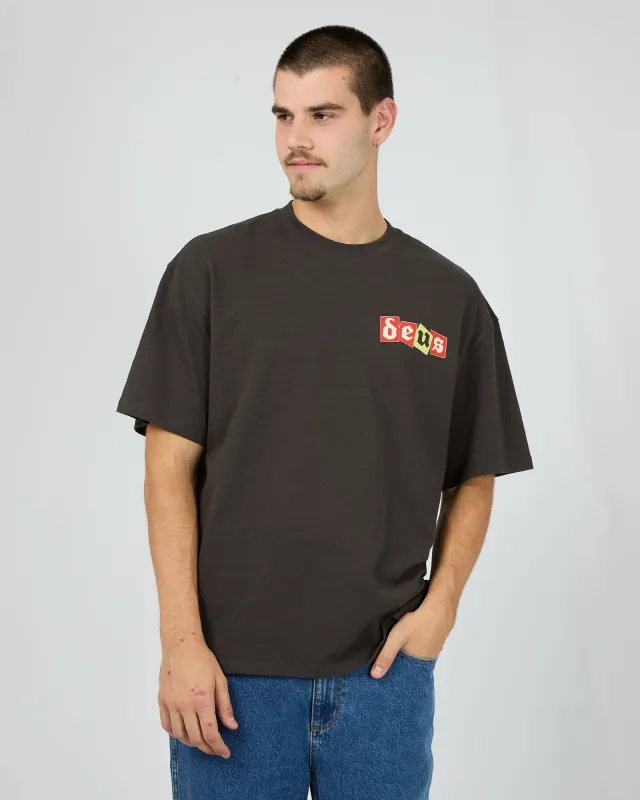 Redemption Tee Anthracite sold by edge clothing