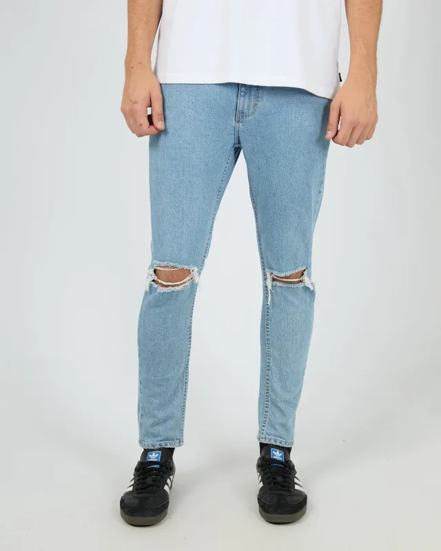 A1 Skinny Larry Rip Blue sold by edge clothing