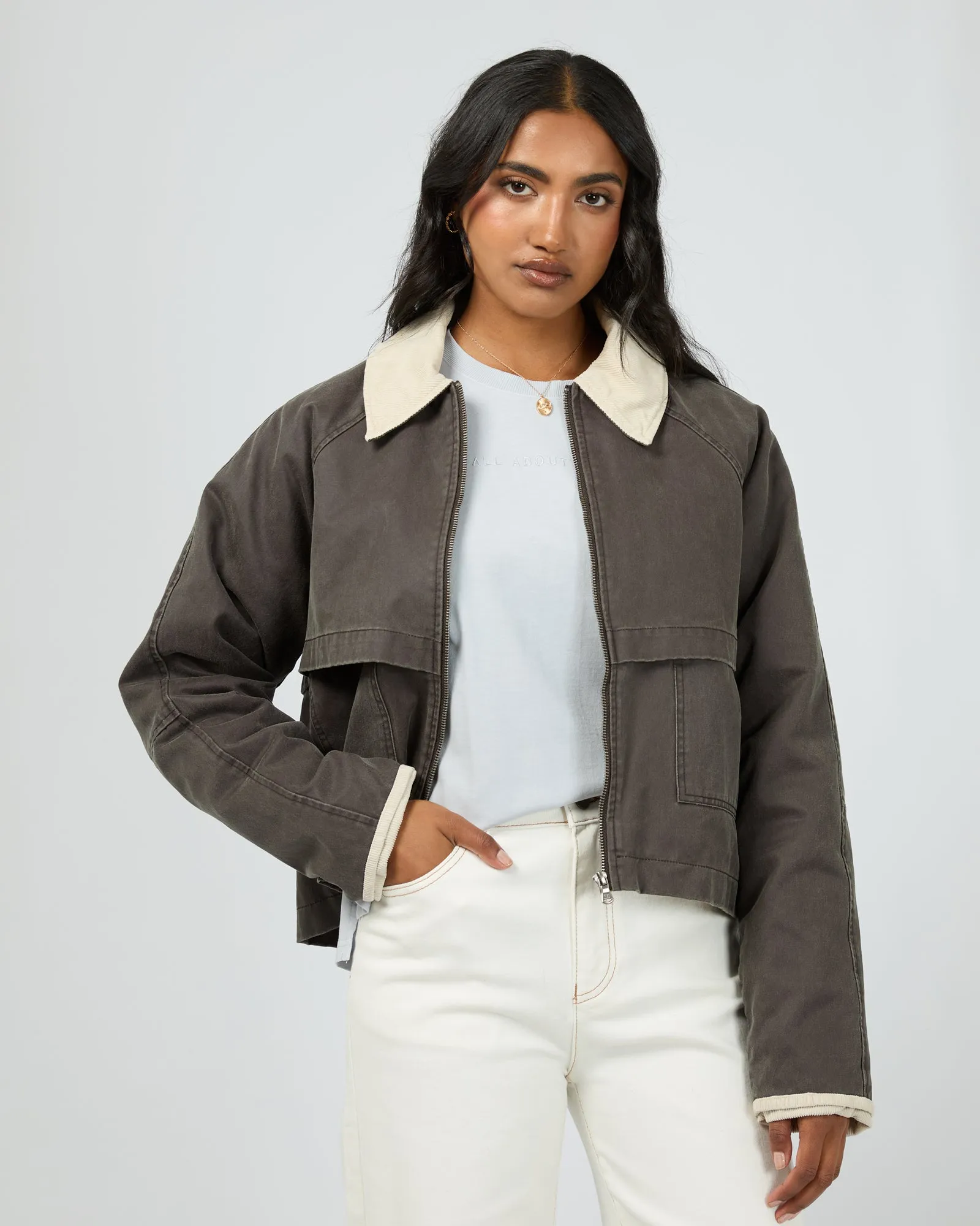 Chicago Jacket Charcoal sold by edge clothing