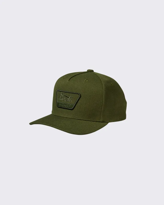 Linwood Netplus Snapback Cap Moss sold by edge clothing
