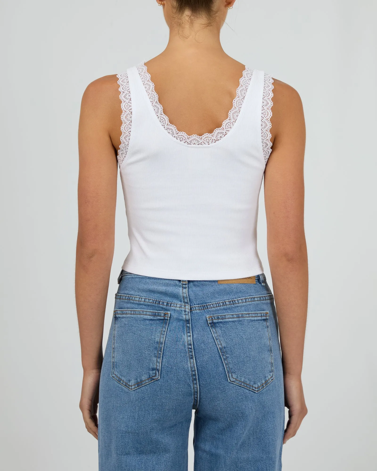 Till Death Low Crop Vintage White sold by edge clothing product image thumbnail 5