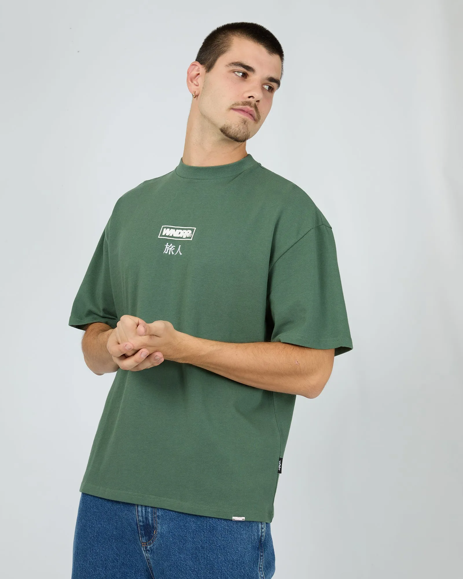 Shodo Heavy Weight Tee Dark Green sold by edge clothing product image thumbnail 4