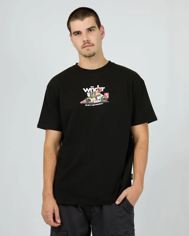 Albert Box Fit Tee Black sold by edge clothing