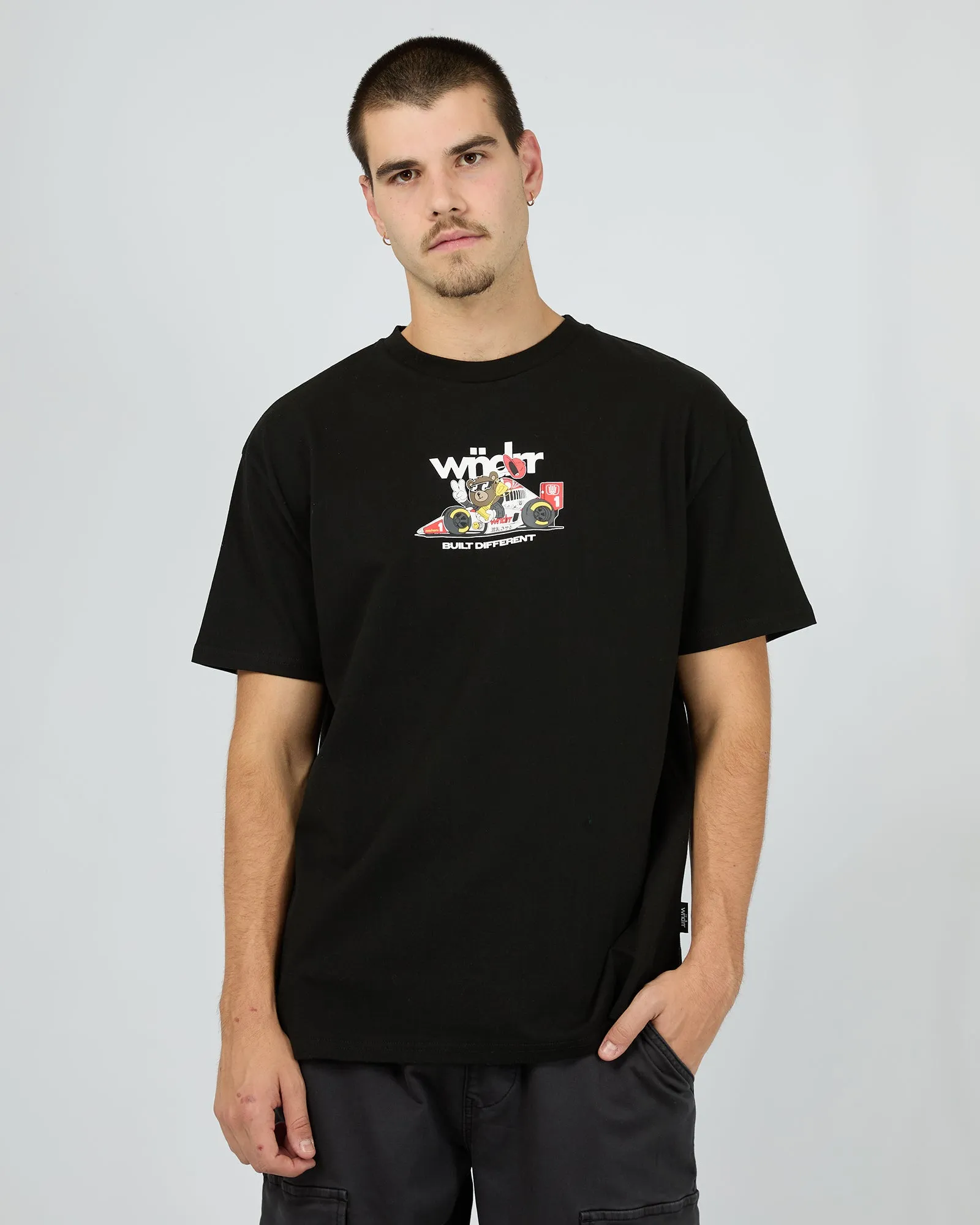 Albert Box Fit Tee Black sold by edge clothing