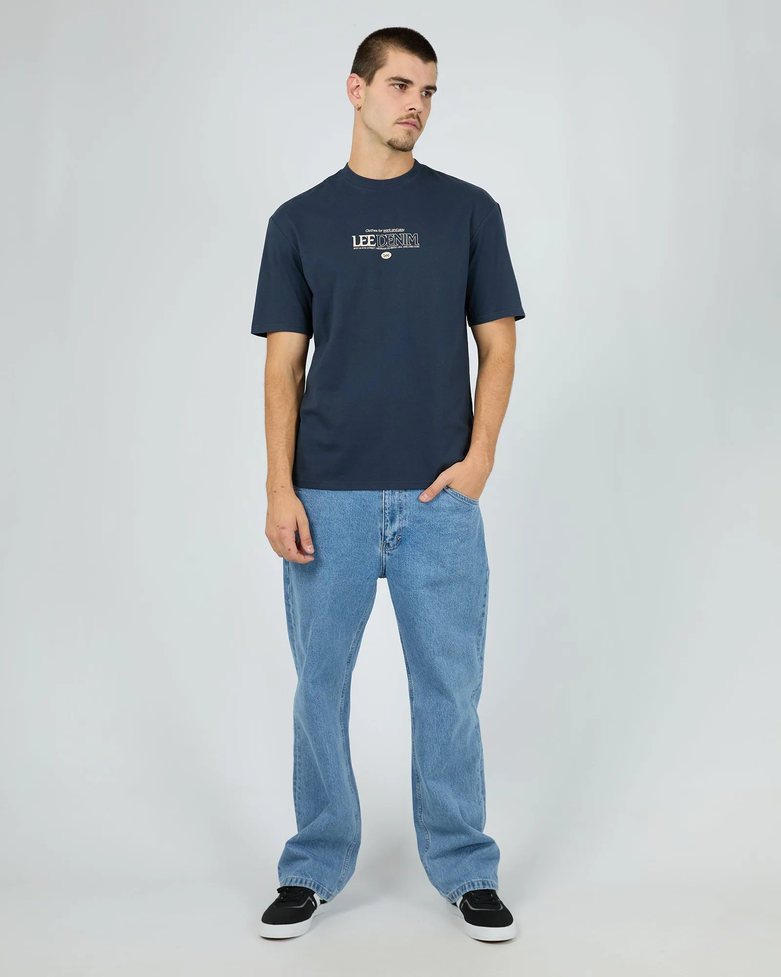 67th Street Baggy Tee Navy sold by edge clothing product image thumbnail 3