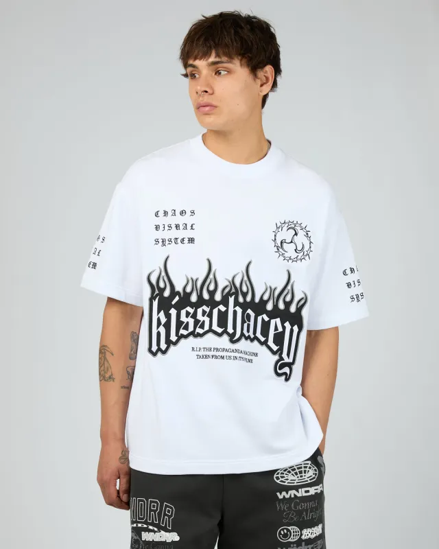 System Street Tee White sold by edge clothing