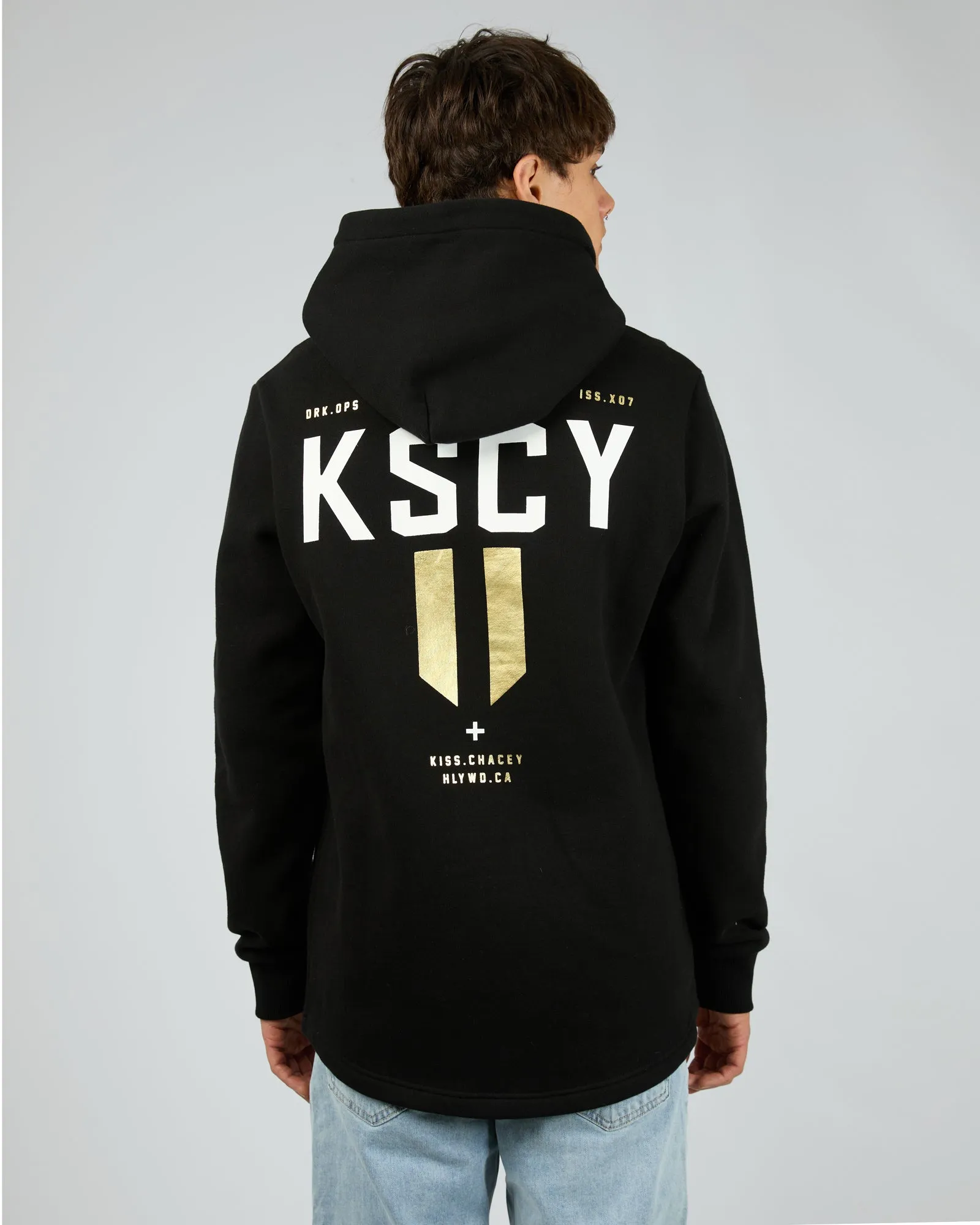Hasten Dual Curved Hoodie Black sold by edge clothing product image thumbnail 2