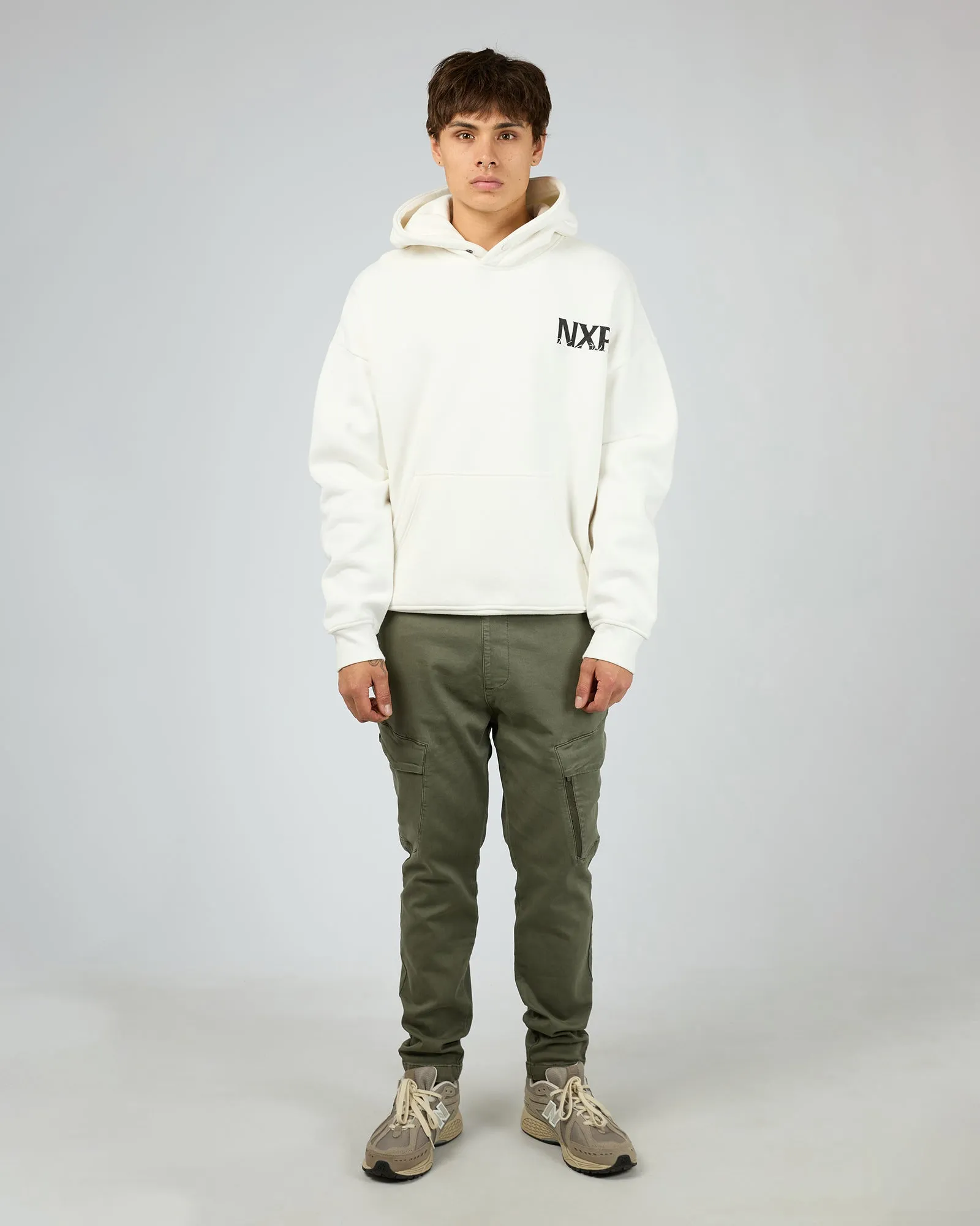Dexter Box Fit Hoodie Natural White sold by edge clothing product image thumbnail 3