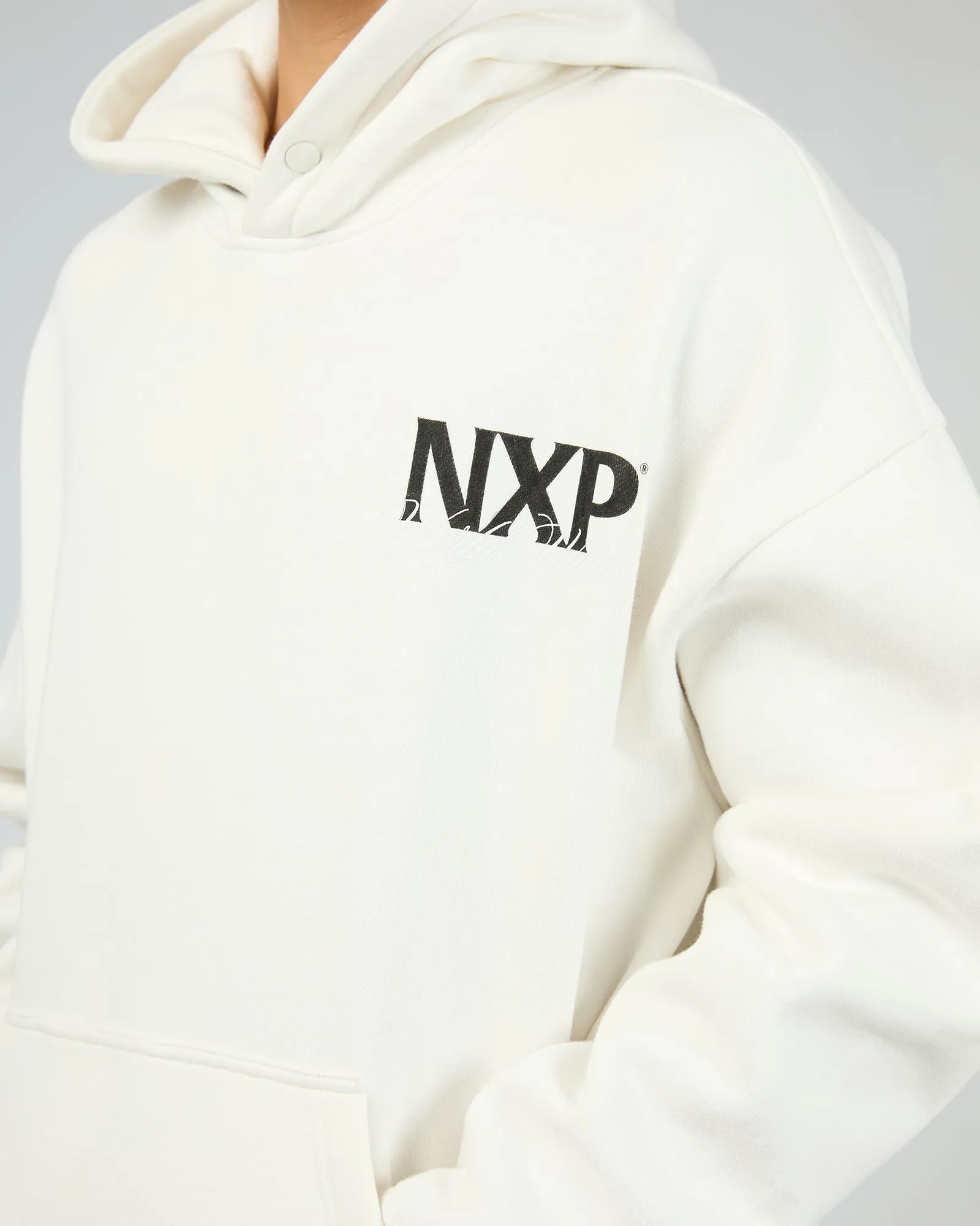 Dexter Box Fit Hoodie Natural White sold by edge clothing product image thumbnail 5