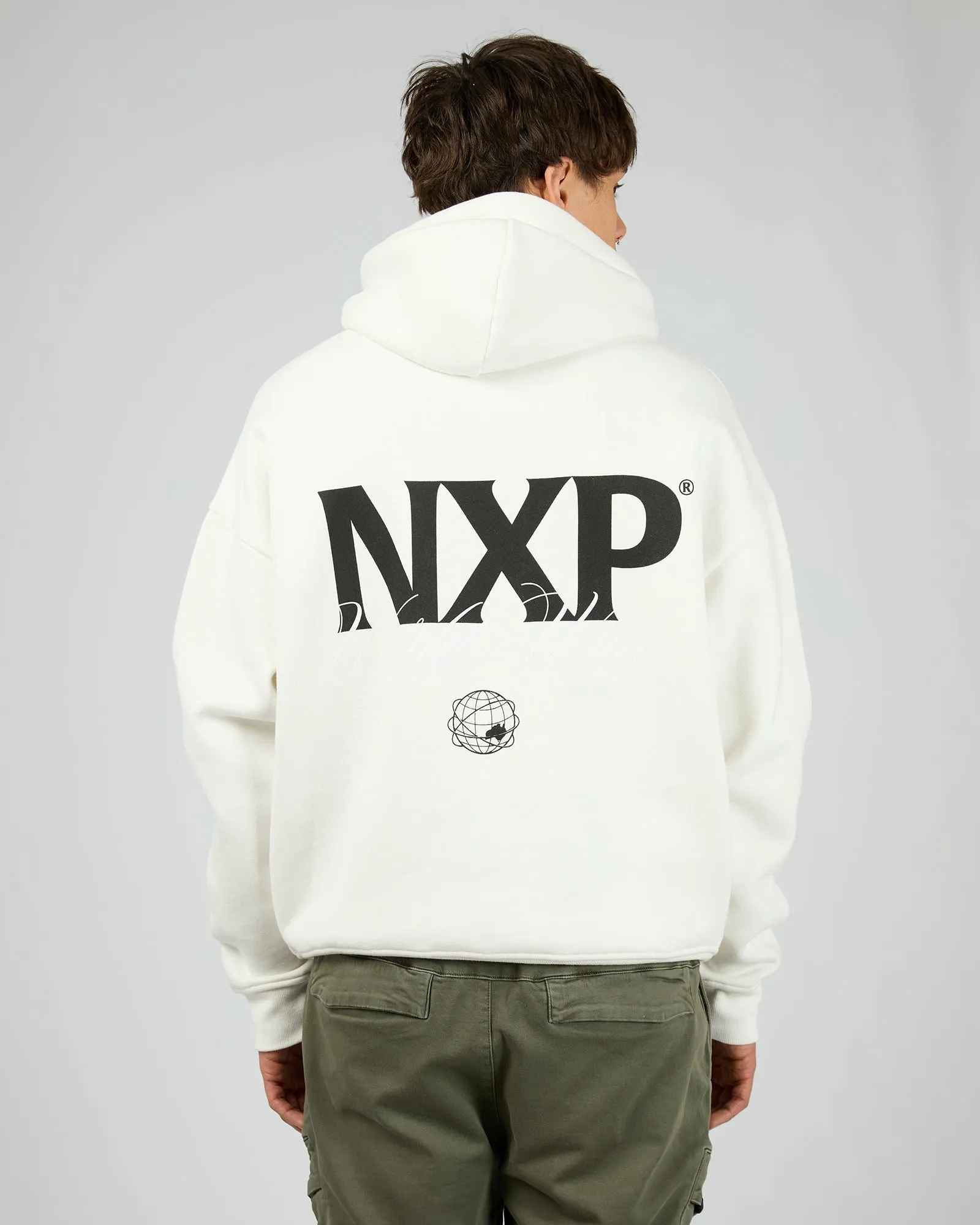 Dexter Box Fit Hoodie Natural White sold by edge clothing product image thumbnail 2