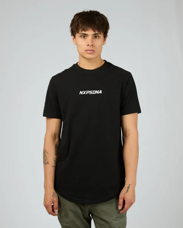 Anlantic Dual Curved Tee Black sold by edge clothing