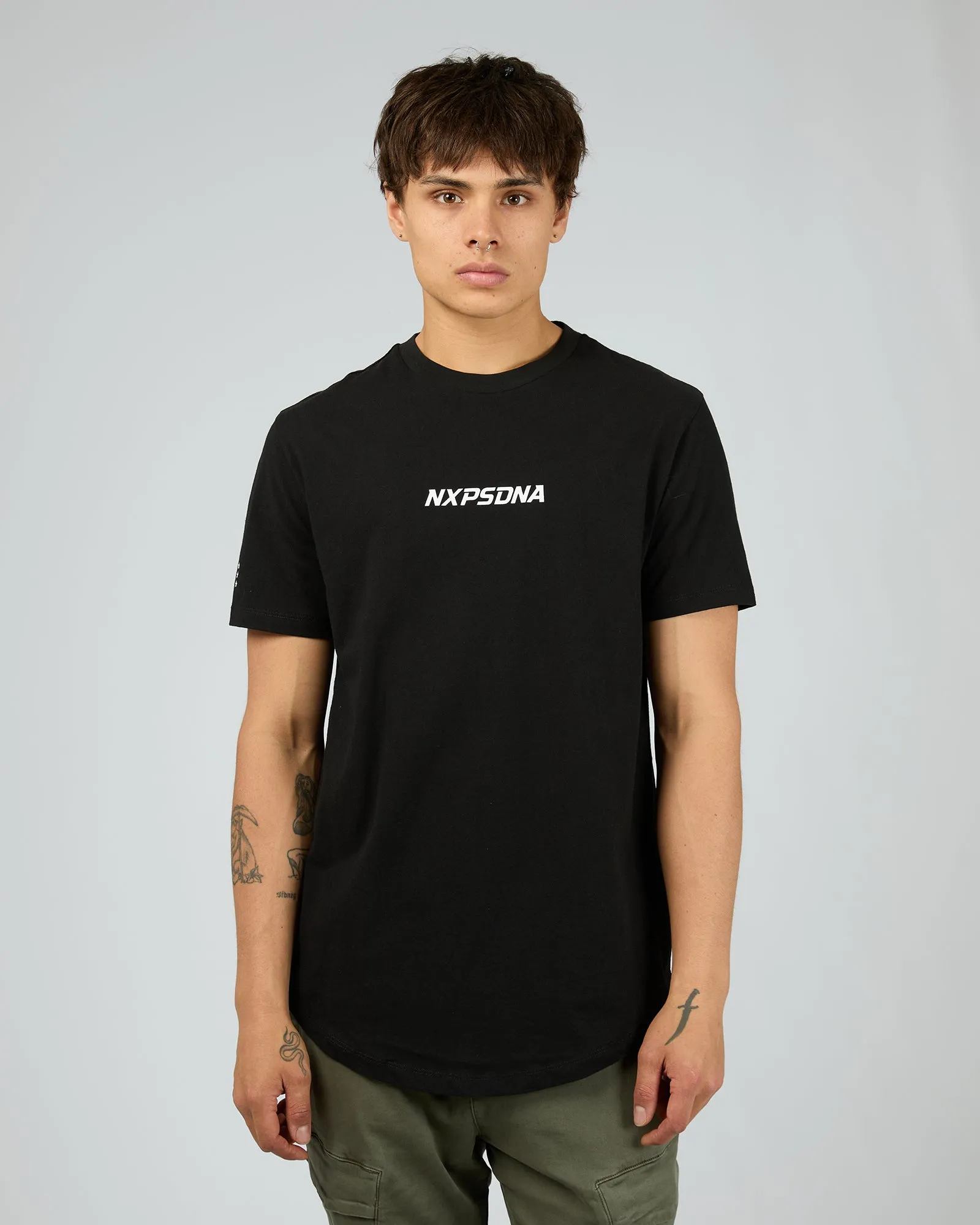 Anlantic Dual Curved Tee Black sold by edge clothing