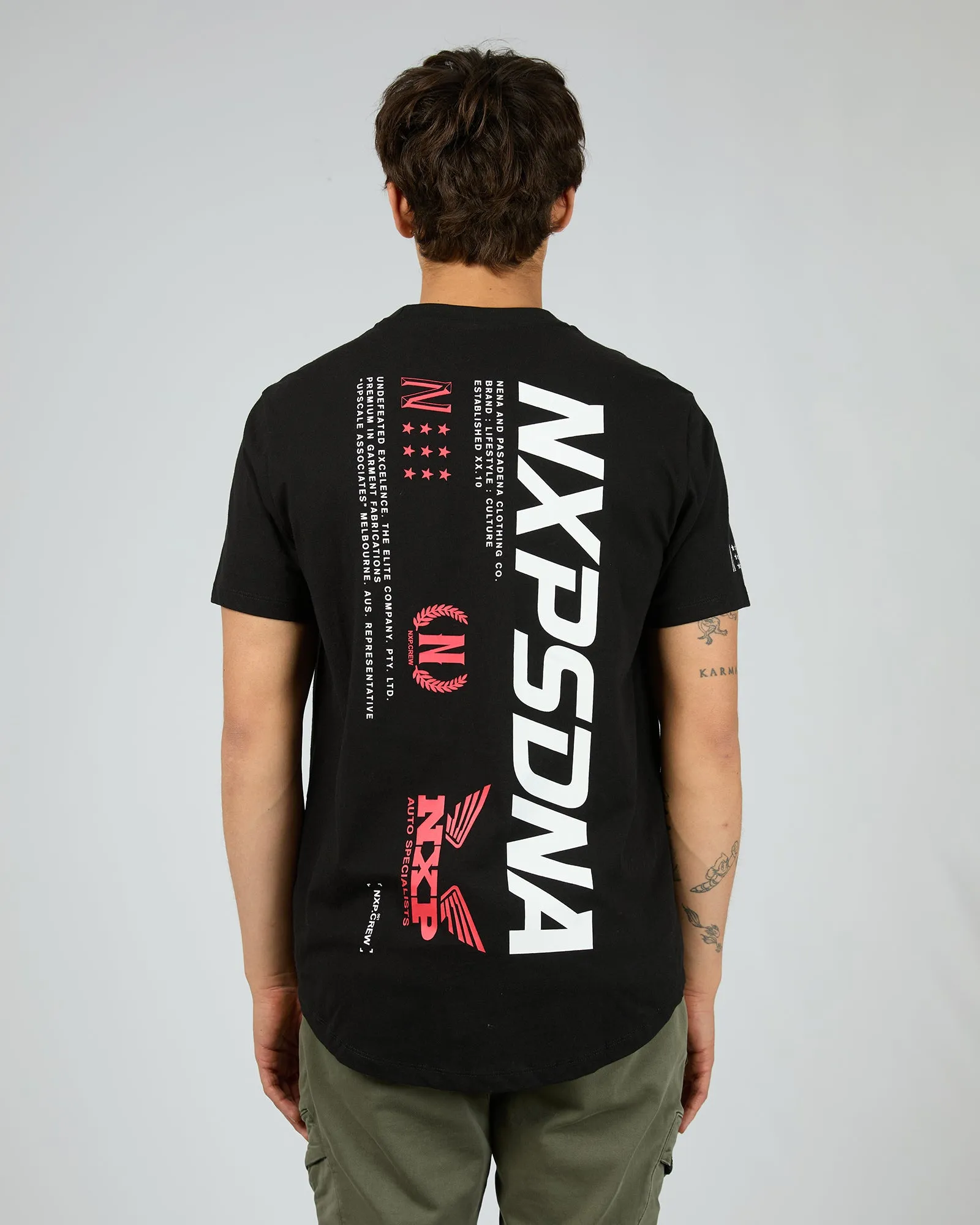 Anlantic Dual Curved Tee Black sold by edge clothing product image thumbnail 2