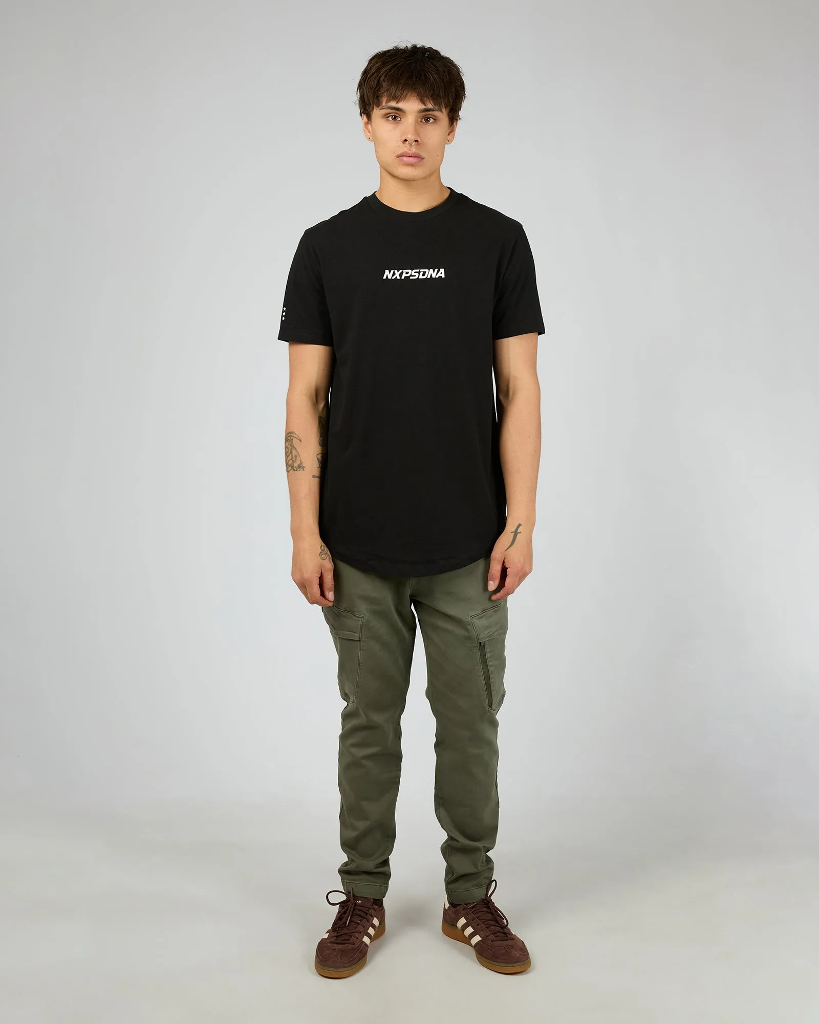 Anlantic Dual Curved Tee Black sold by edge clothing product image thumbnail 3