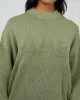 Vital Washed Knit Crew Khaki sold by edge clothing