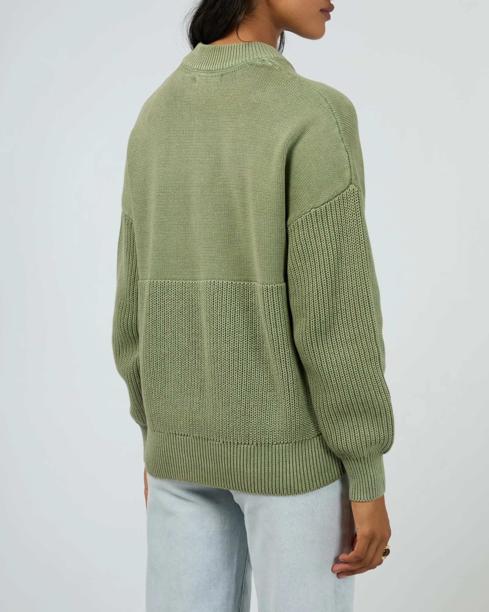 Vital Washed Knit Crew Khaki sold by edge clothing product image thumbnail 2