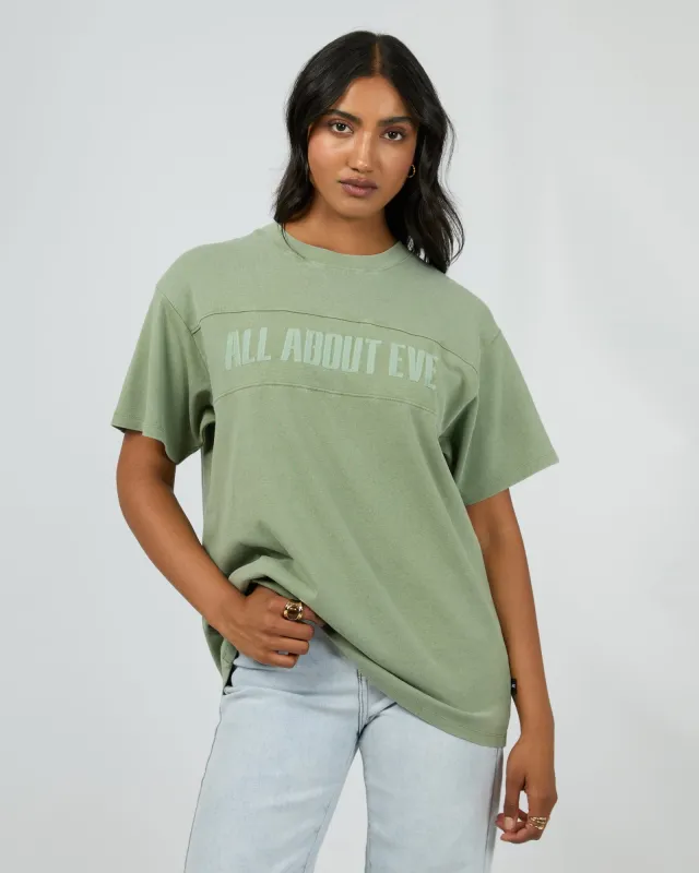 Vital Washed Oversized Tee Khaki sold by edge clothing