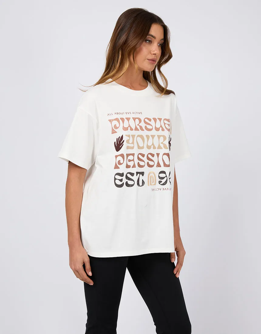 Passion Oversized Tee Vintage White sold by edge clothing product image thumbnail 4