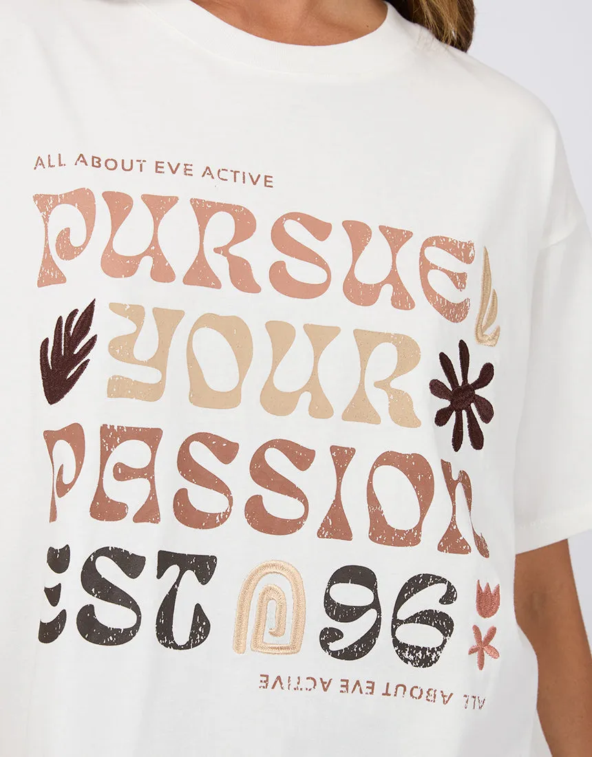 Passion Oversized Tee Vintage White sold by edge clothing product image thumbnail 5