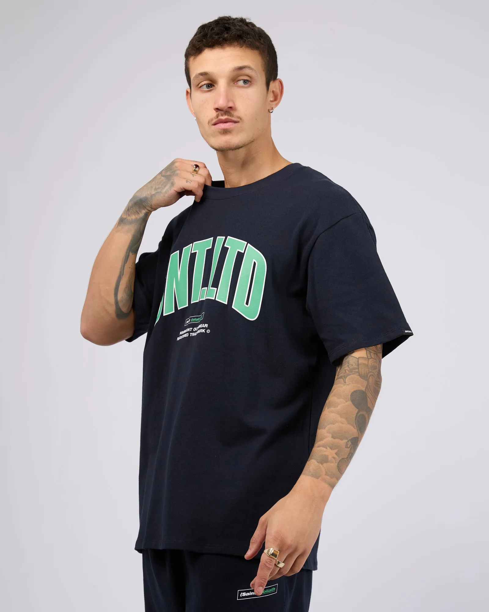 Superbold Tee Navy sold by edge clothing product image thumbnail 4