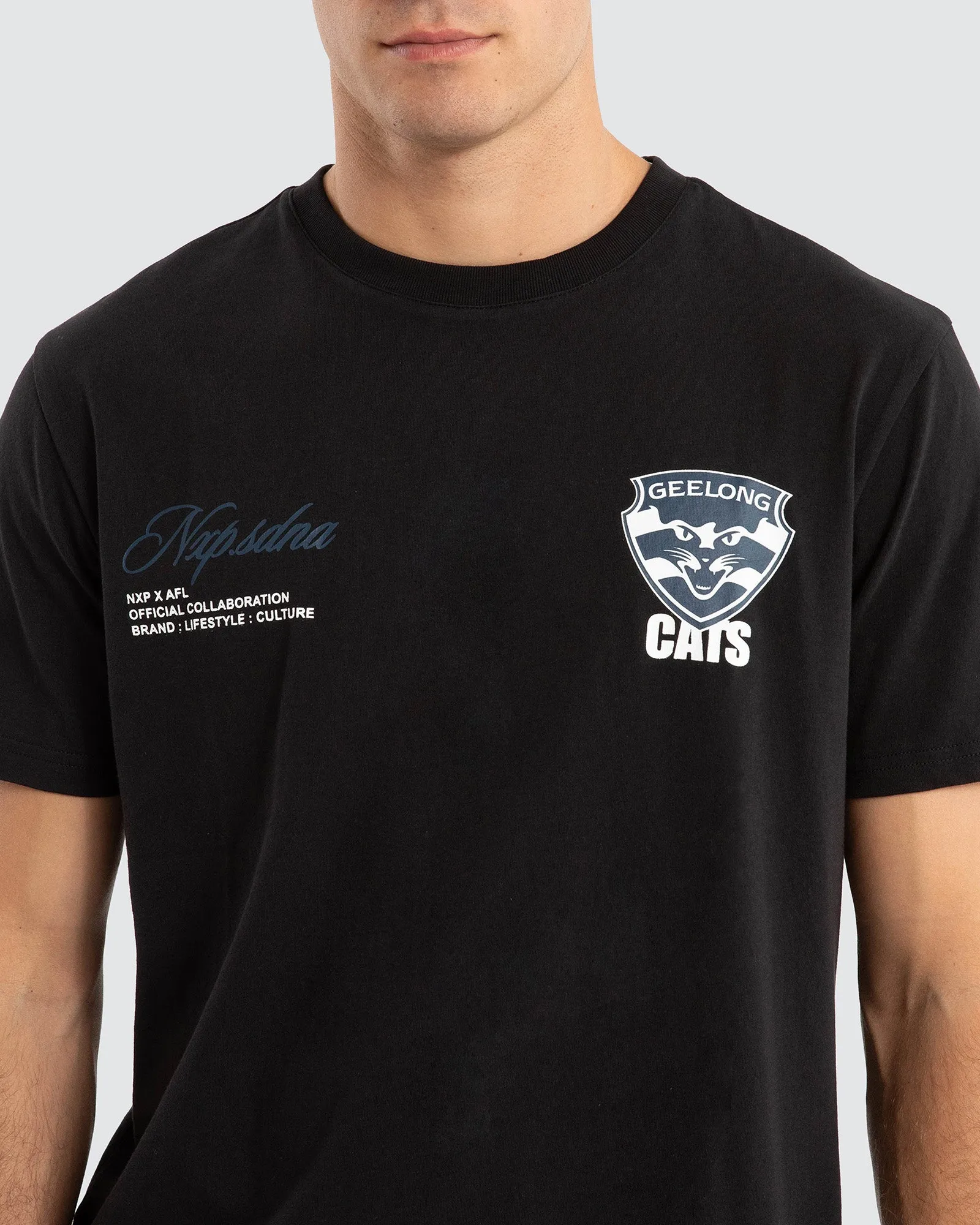 Geelong Season Tee Black sold by edge clothing product image thumbnail 5