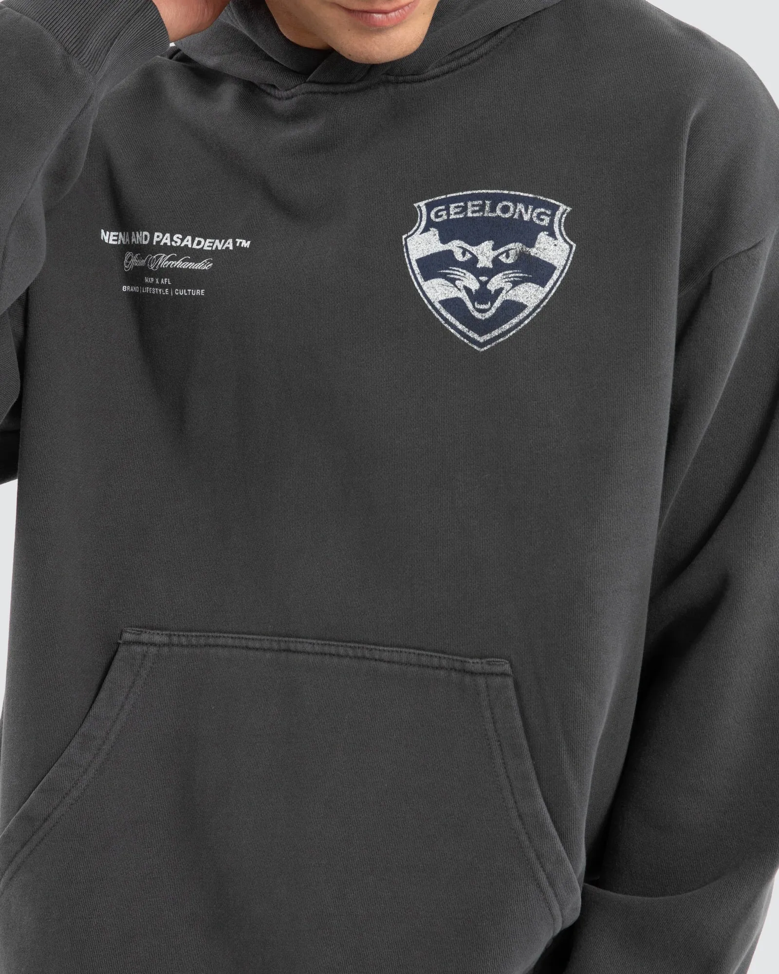 Geelong Vintage Hoodie Pigment Asphalt sold by edge clothing product image thumbnail 5