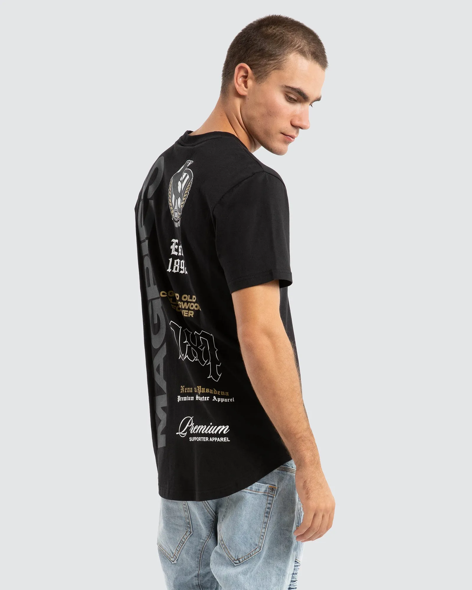 Collingwood Vert Tee Black sold by edge clothing product image thumbnail 4