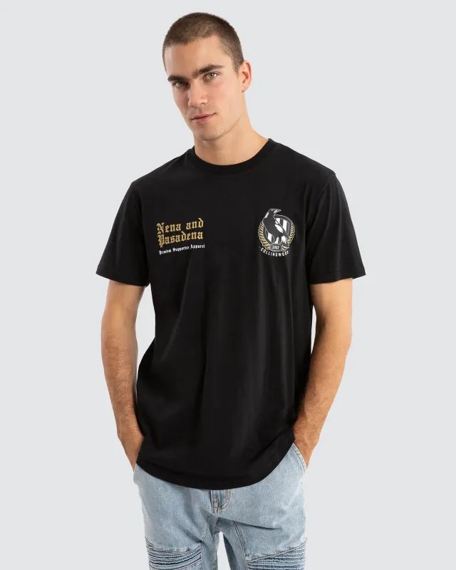 Collingwood Vert Tee Black sold by edge clothing