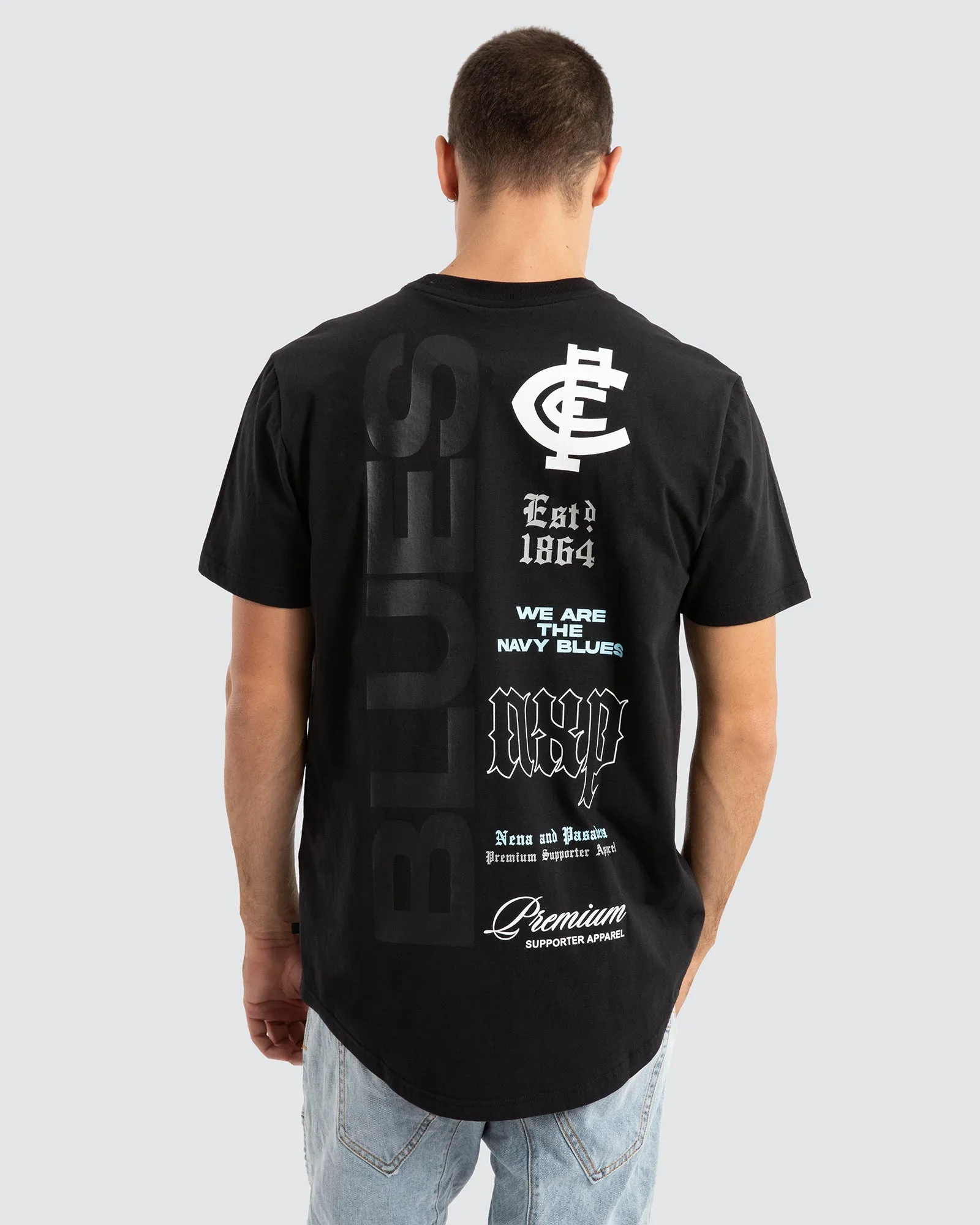 Carlton Vert Tee Black sold by edge clothing product image thumbnail 2