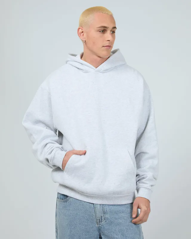 Box Hoodie Grey Marle sold by edge clothing