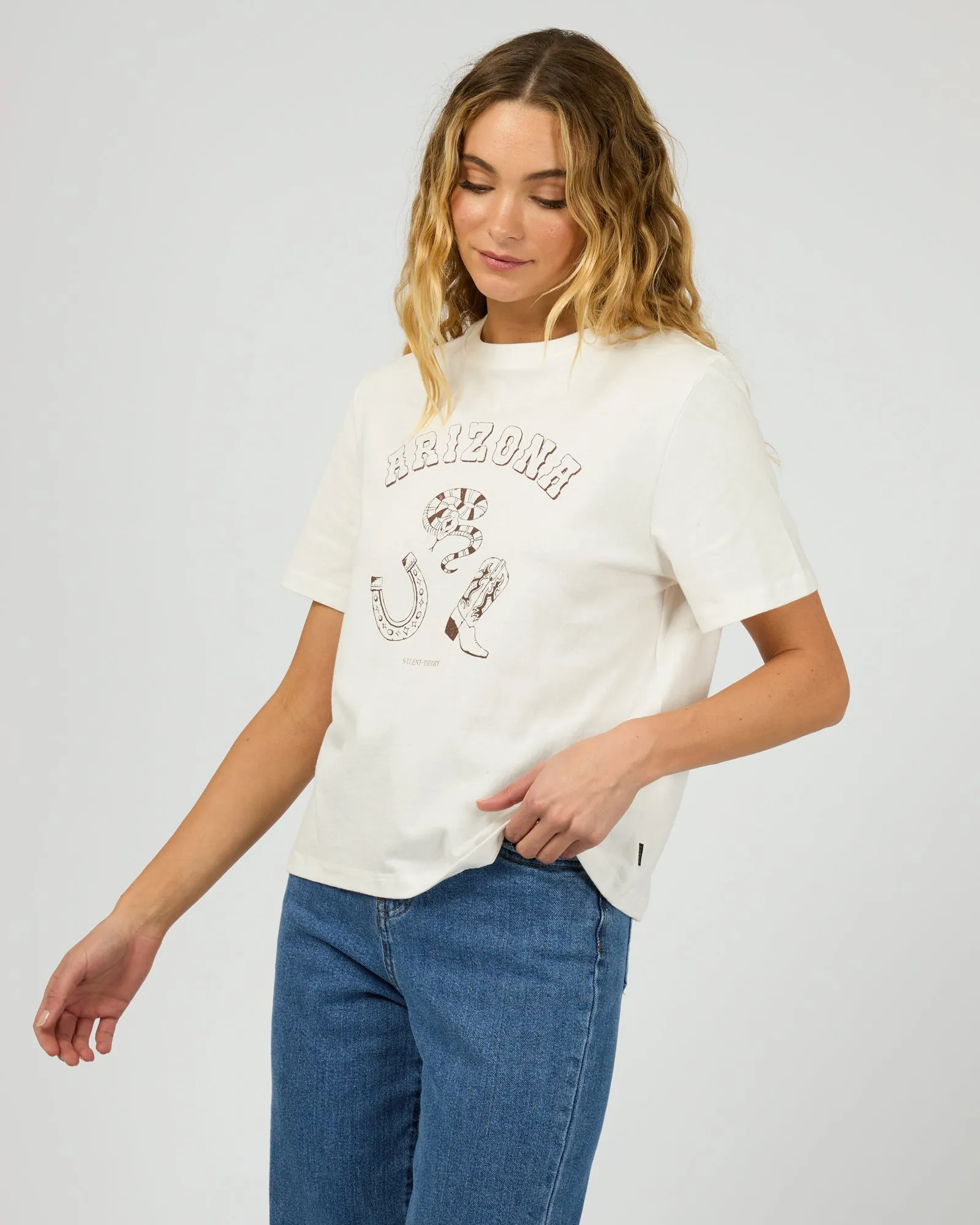 Cowboy Tee Vintage White sold by edge clothing product image thumbnail 4