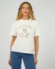 Cowboy Tee Vintage White sold by edge clothing