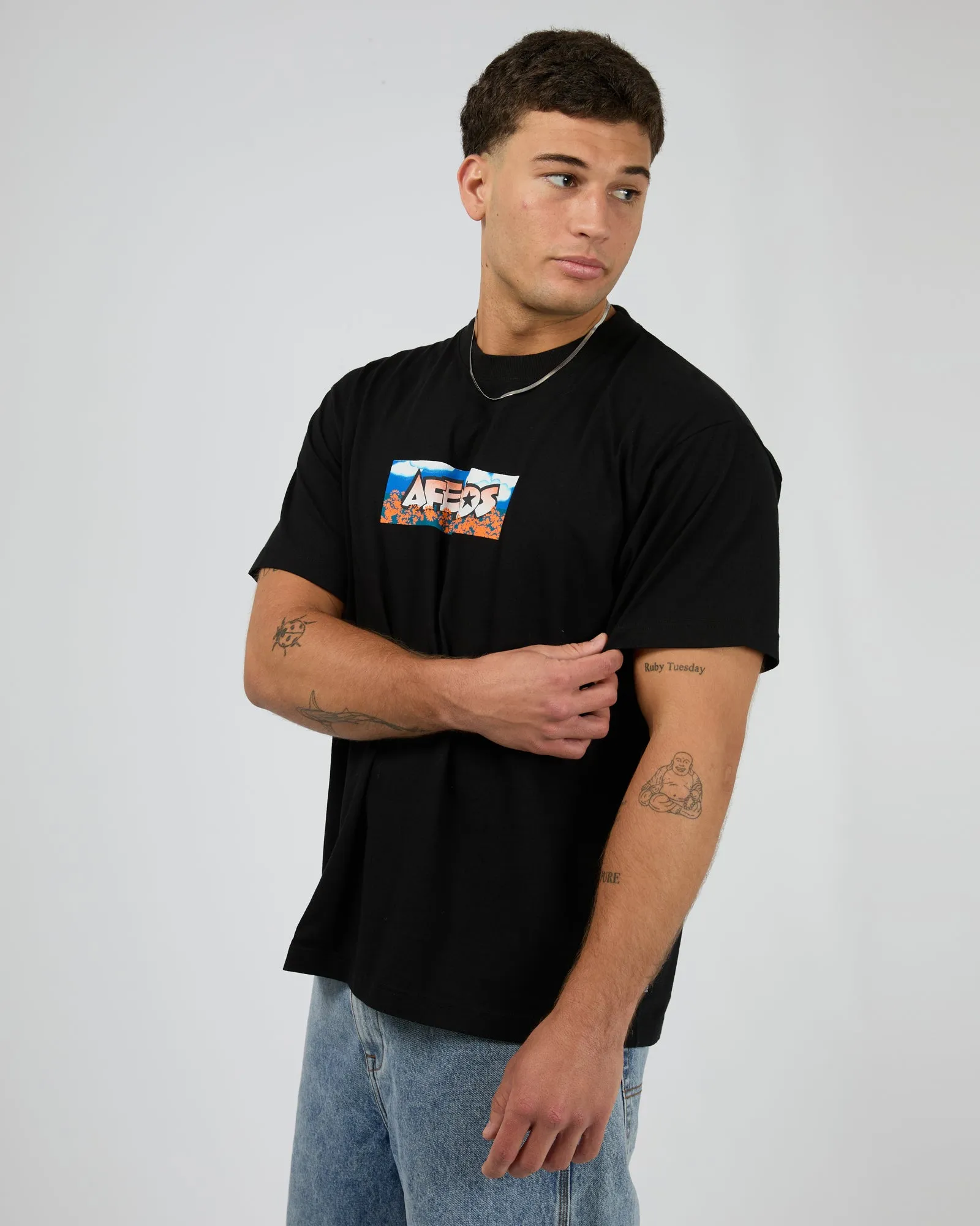 Wallflower Recycled Boxy Fit Tee Black sold by edge clothing product image thumbnail 4
