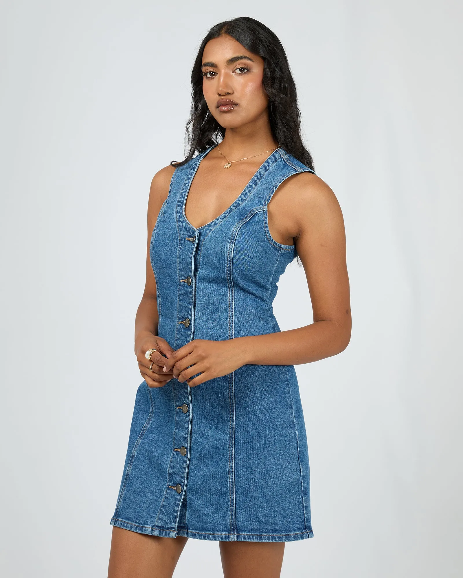 Peta Mini Dress Heritage Blue sold by edge clothing product image thumbnail 4