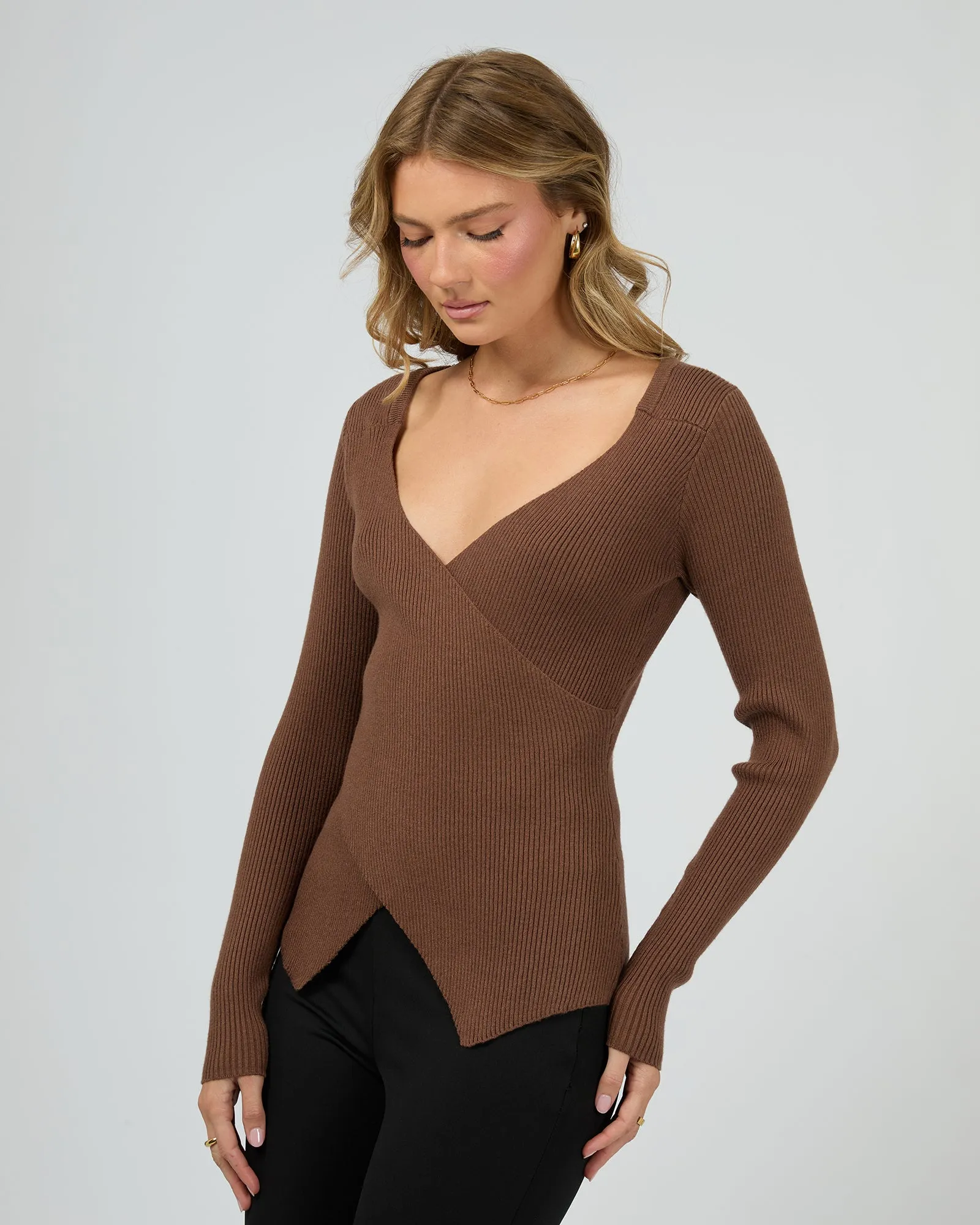 Micha Knit Top Brown sold by edge clothing product image thumbnail 4