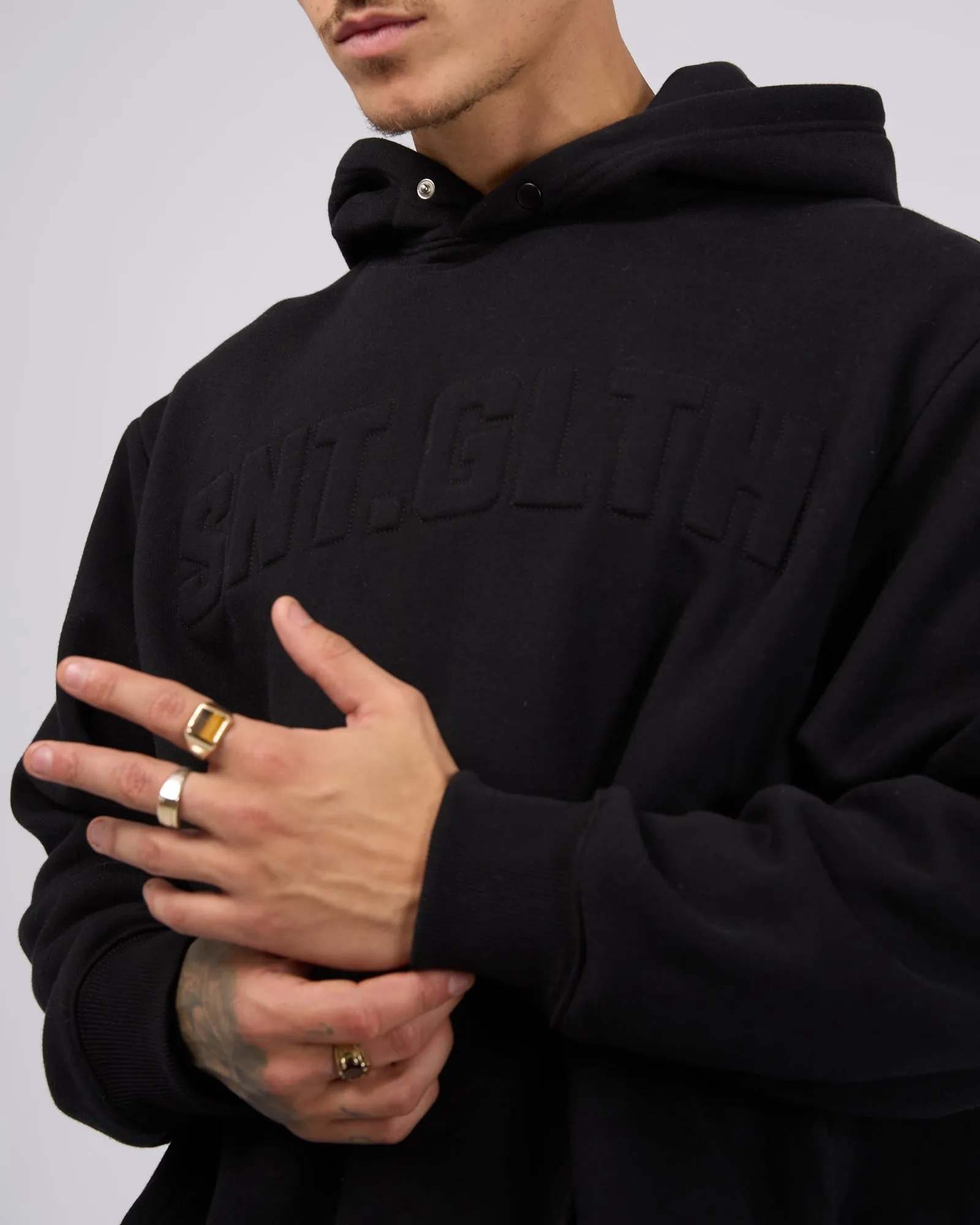 Raised Hoodie Black sold by edge clothing product image thumbnail 5