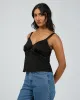 Valerie Lace Top Black sold by edge clothing