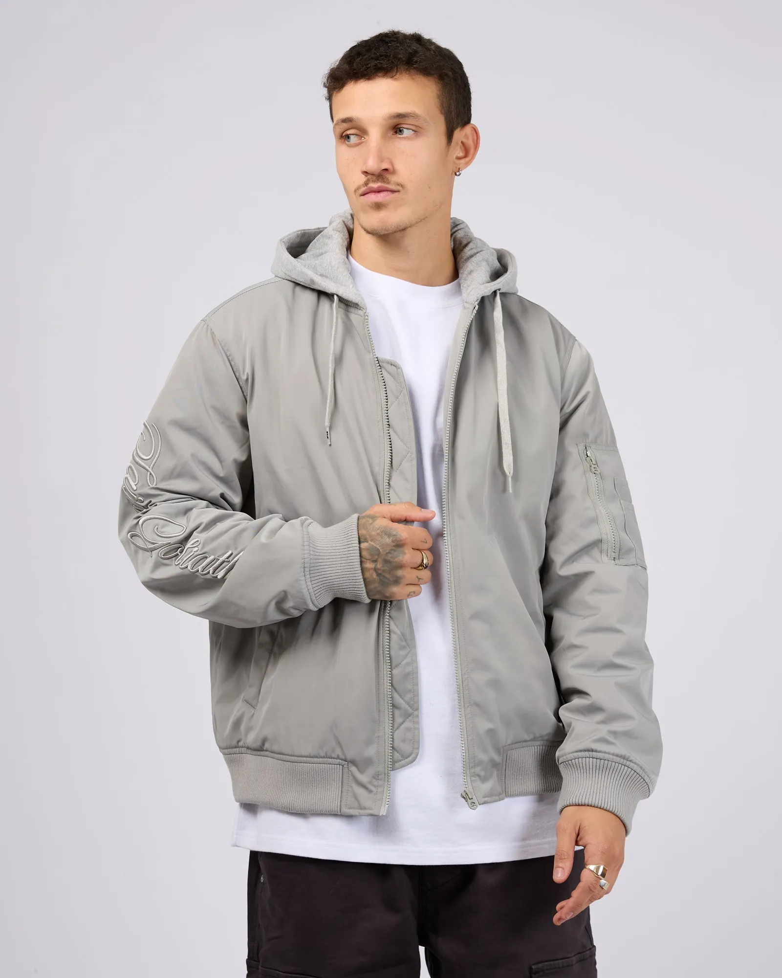 Lonsdale Bomber Grey sold by edge clothing