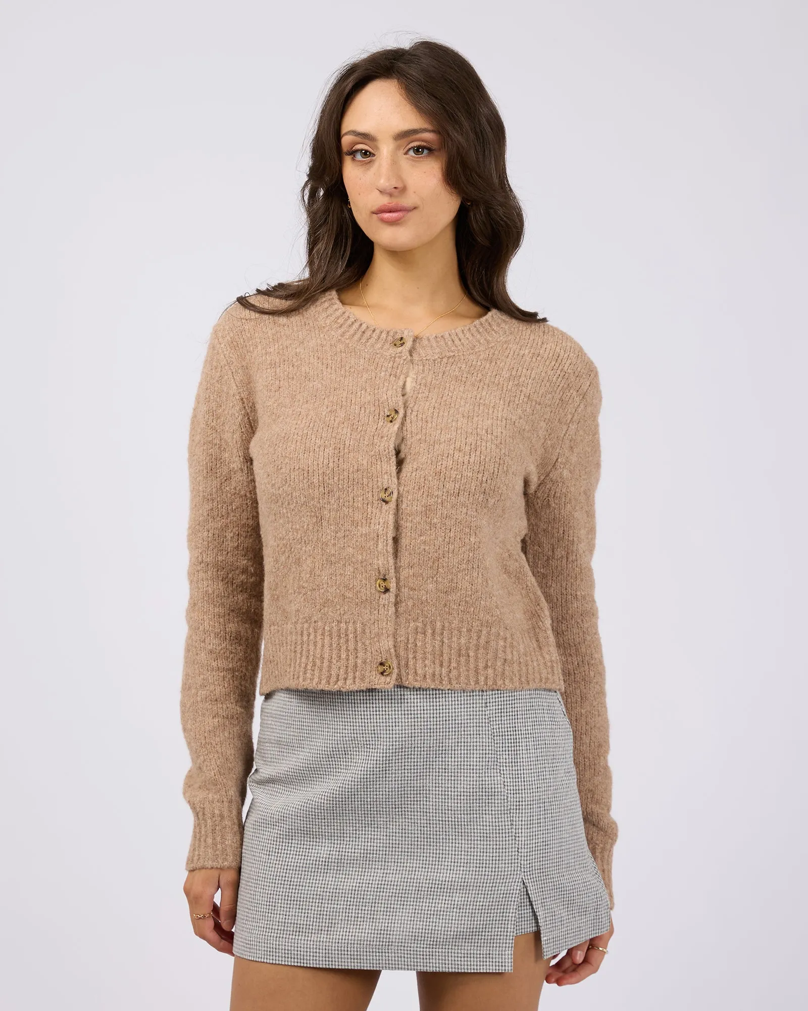 Claude Cardigan Oat sold by edge clothing