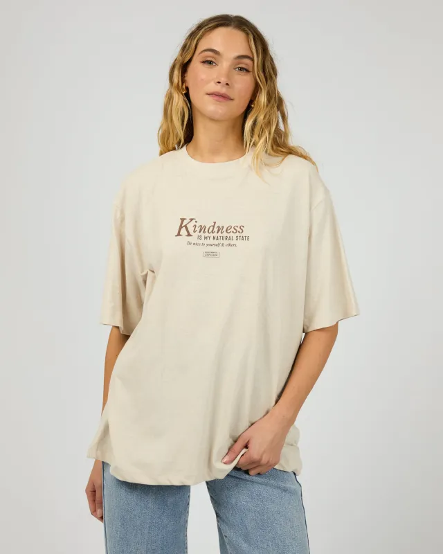 Natural State Tee Vintage White sold by edge clothing