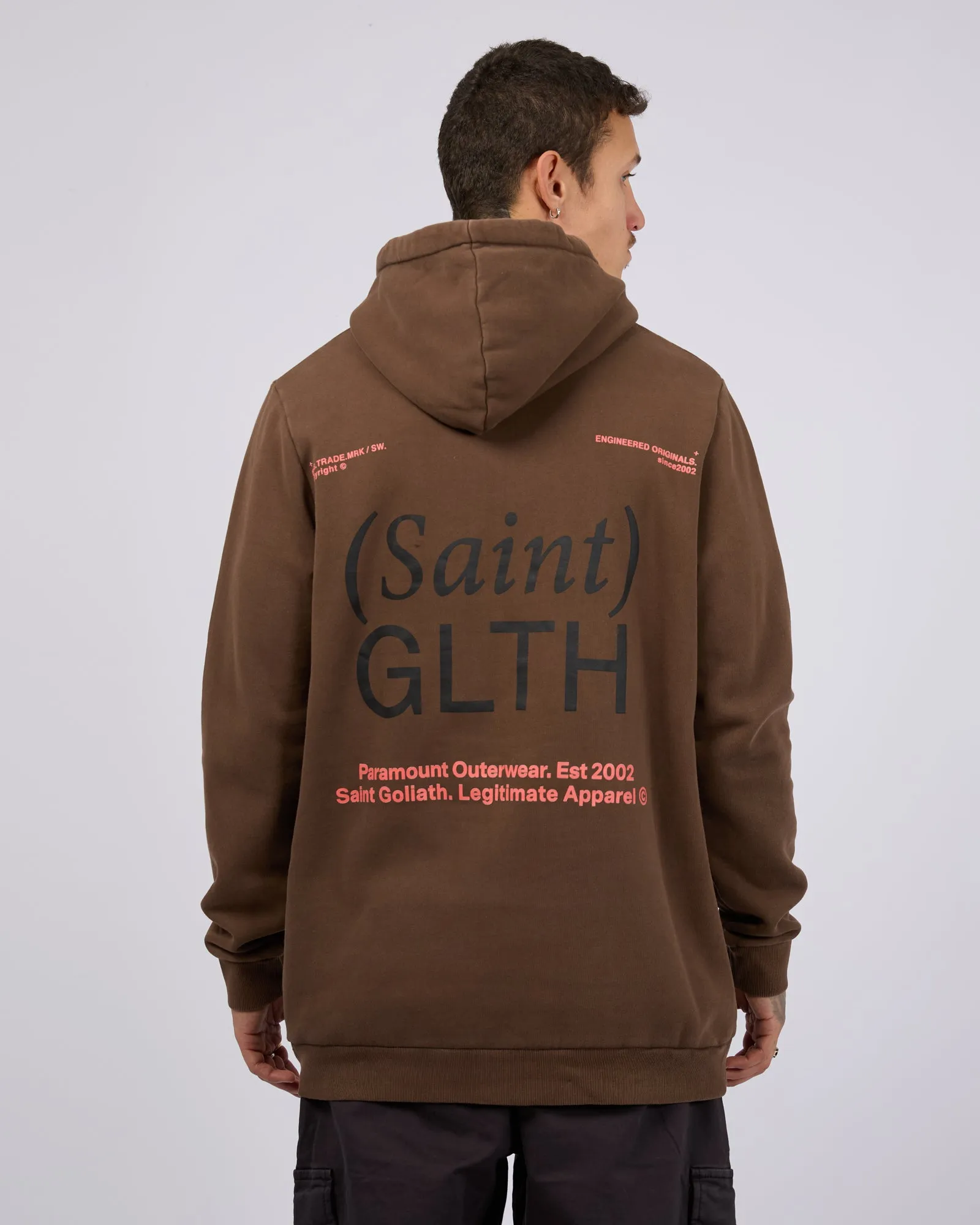 Bracket Hoodie Brown sold by edge clothing product image thumbnail 3