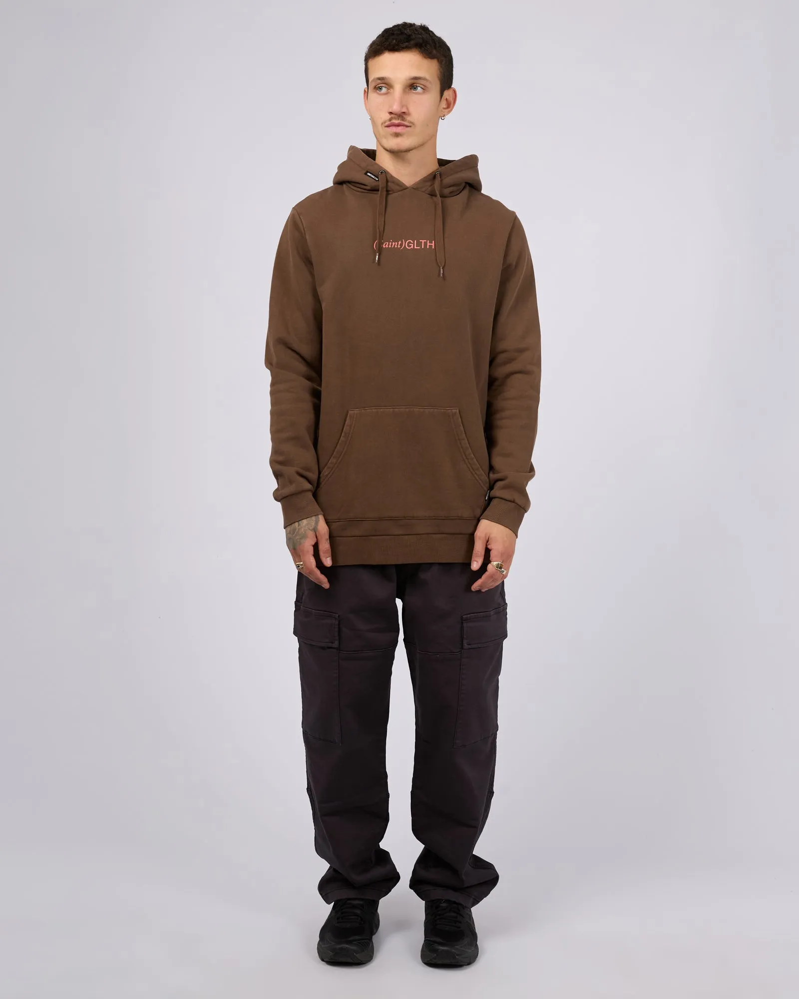 Bracket Hoodie Brown sold by edge clothing product image thumbnail 2